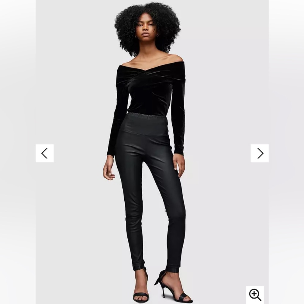 All Saints Delta Velvet Top